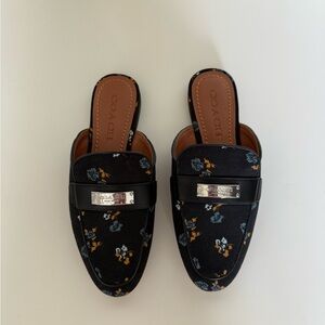 Coach navy Floral Women's Loafers